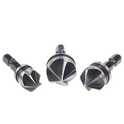 Five Flute Chamfer Debur Countersink 1/4" Hex